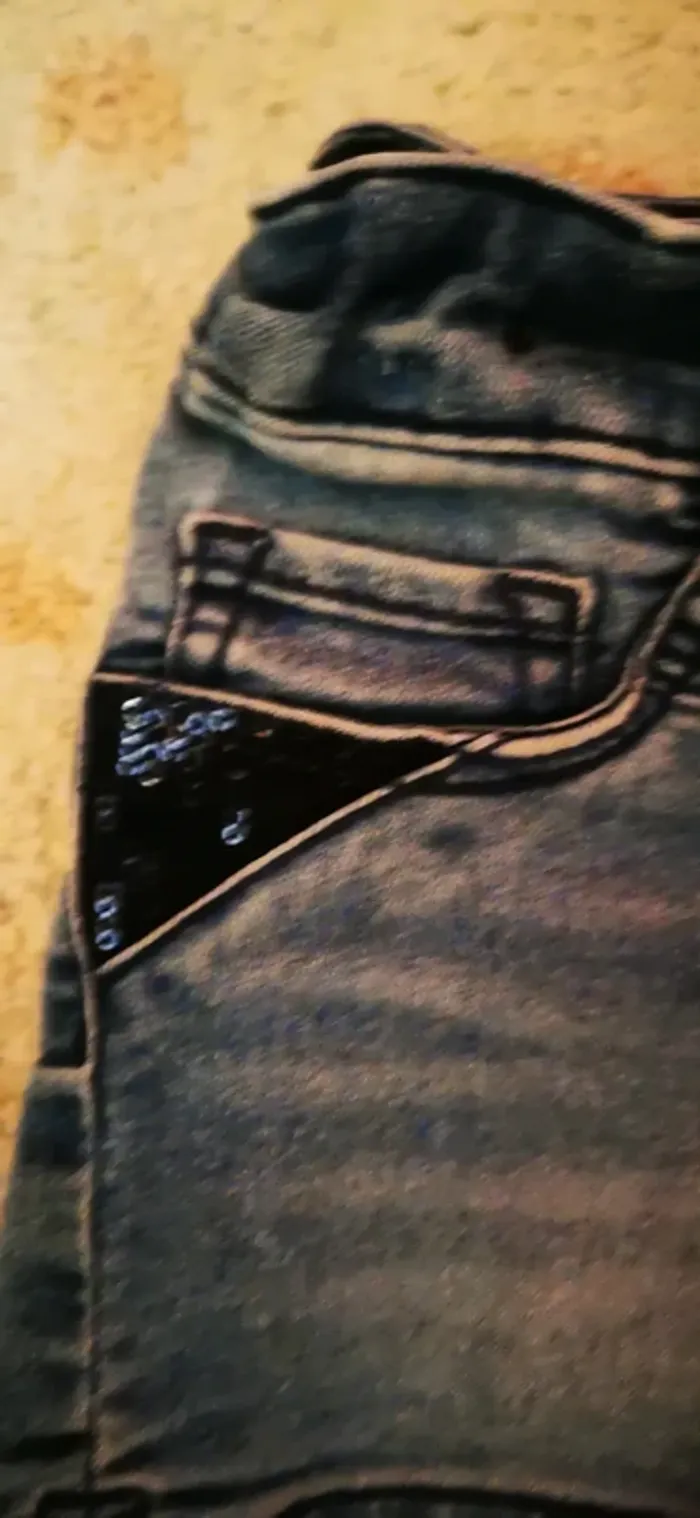 Short en jeans réglable - photo numéro 4