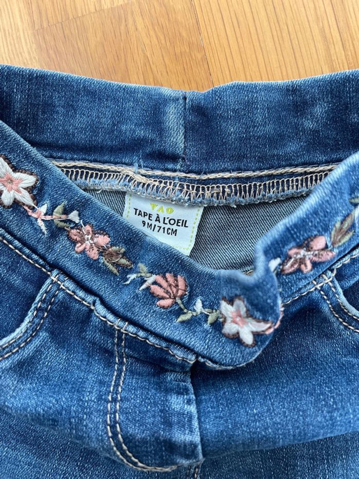 Jeans fille neuf Tape à l’œil taille 9 mois - photo numéro 3
