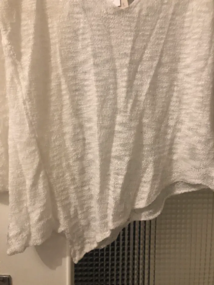 Pull fin blanc - photo numéro 2