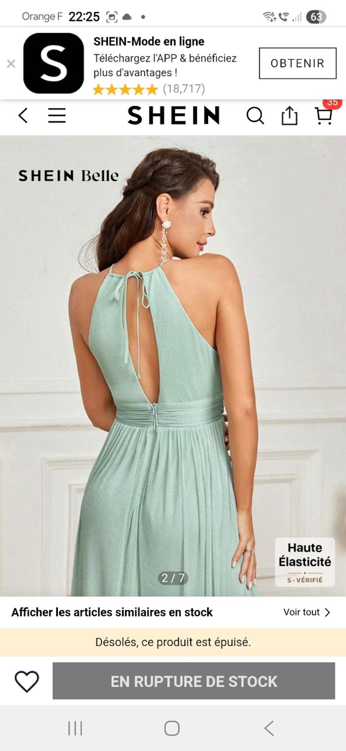 Robe cérémonie neuve Shein - photo numéro 4