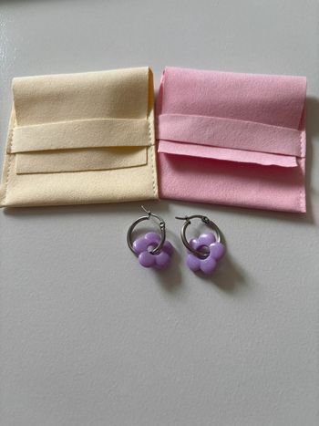 Créole pendentif fleur