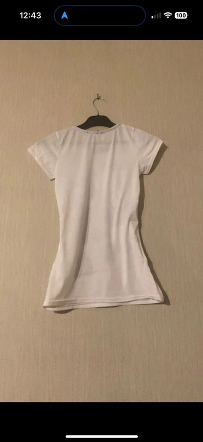 T-shirt lpc bleu et blanc 14 ans - photo numéro 2