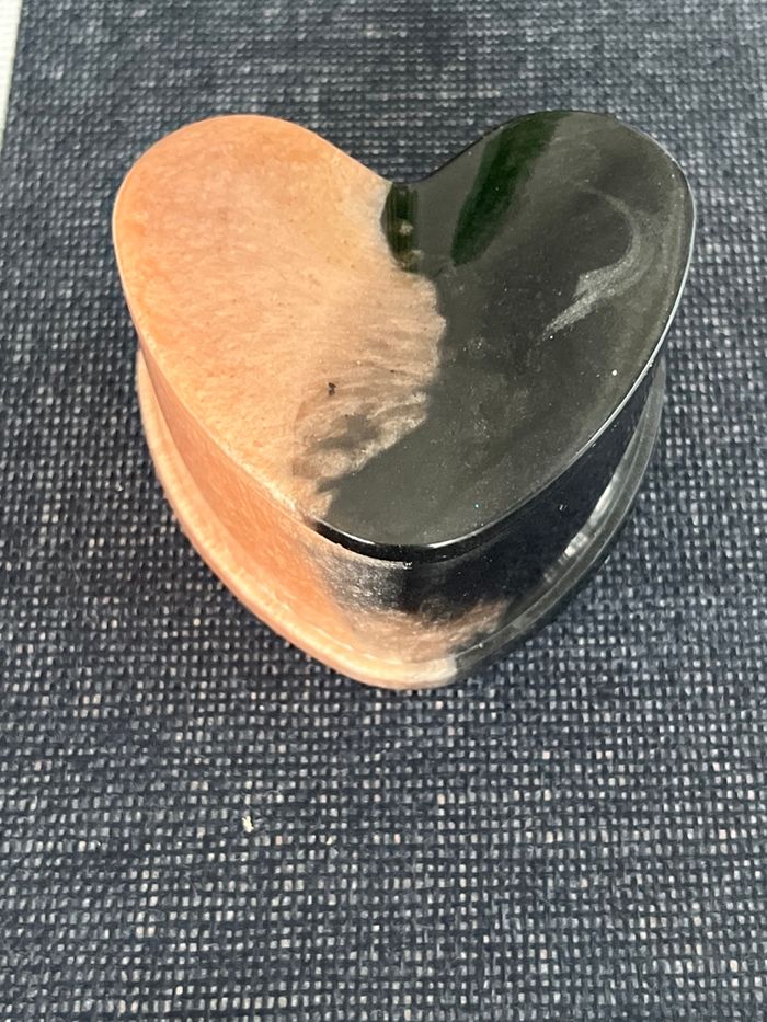 Coffre à bijoux en forme de cœur + boucles d’oreilles+ porte-clefs, nounours - photo numéro 2