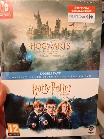Coffret Nintendo switch hogwartz Hogwarts legacy + dvd 8 film saga Harry Potter AB prix ferme neuf scellé
