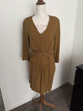 Robe jaune à motifs Promod taille 40 ou L