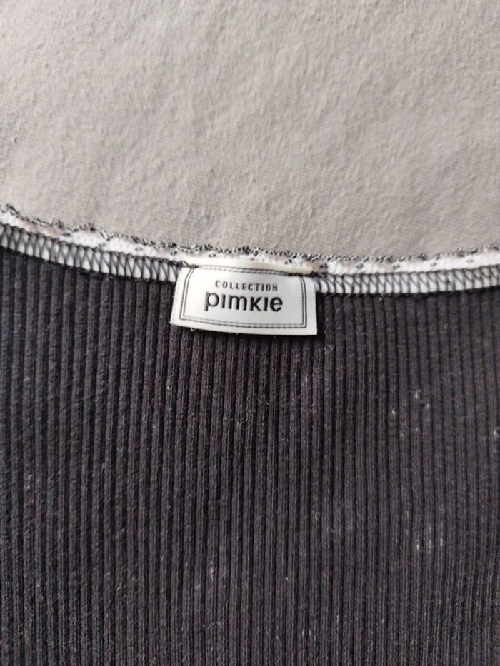 Haut noir à fleurs Pimkie taille S - photo numéro 2