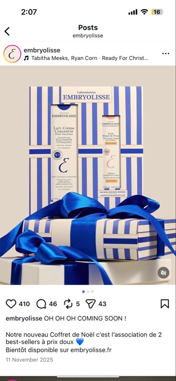 Coffret Embryolisse Lait-Crème Concentré et Soin Blush de Peau - photo numéro 5