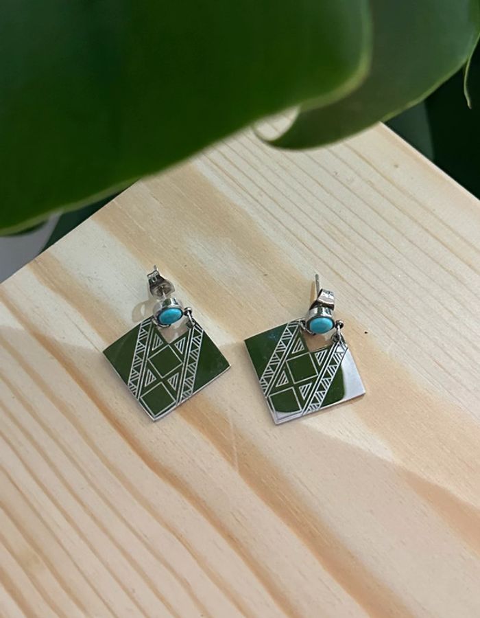 Boucles d’oreilles argentées 🐚