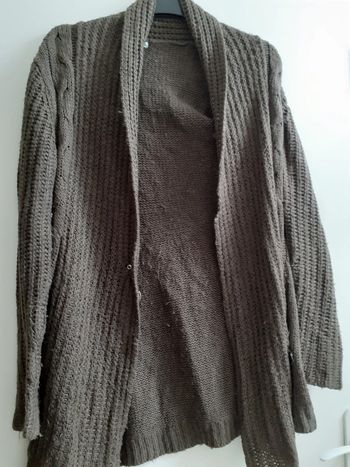 Veste en laine marron chose promise taille L