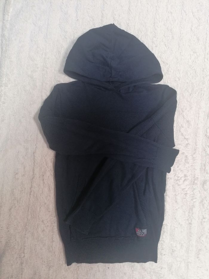 Pull fin à capuche garçon 12 ans - photo numéro 2