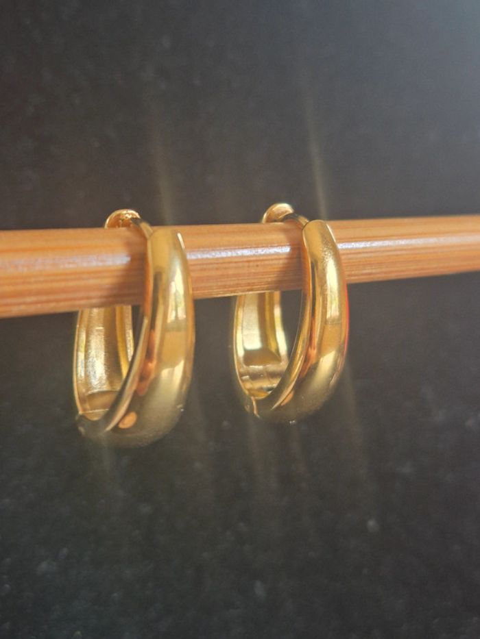 Boucle d'oreilles femme ovale - photo numéro 2