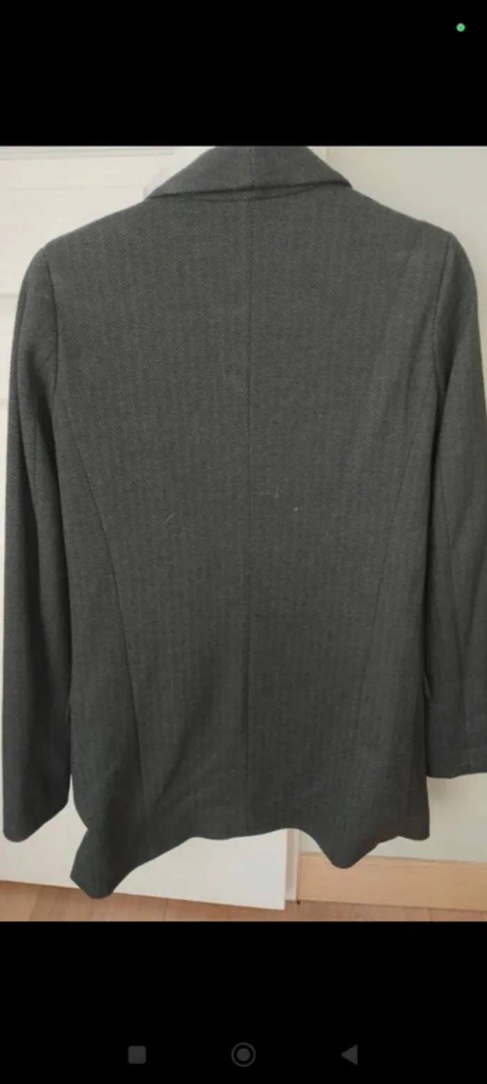 Veste blazer grise Promod 34 - photo numéro 3