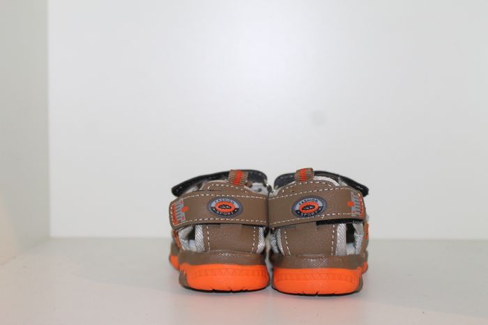 petite sandales nus pieds marron et orange 23 - photo numéro 5