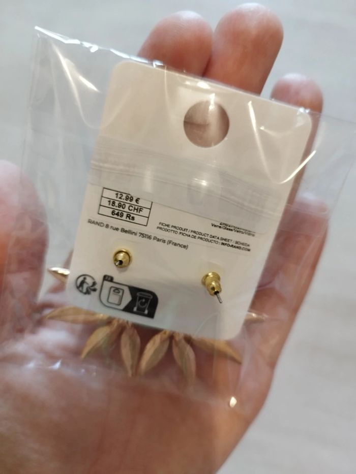 Superbes boucles d'oreilles neuves Promod - photo numéro 3