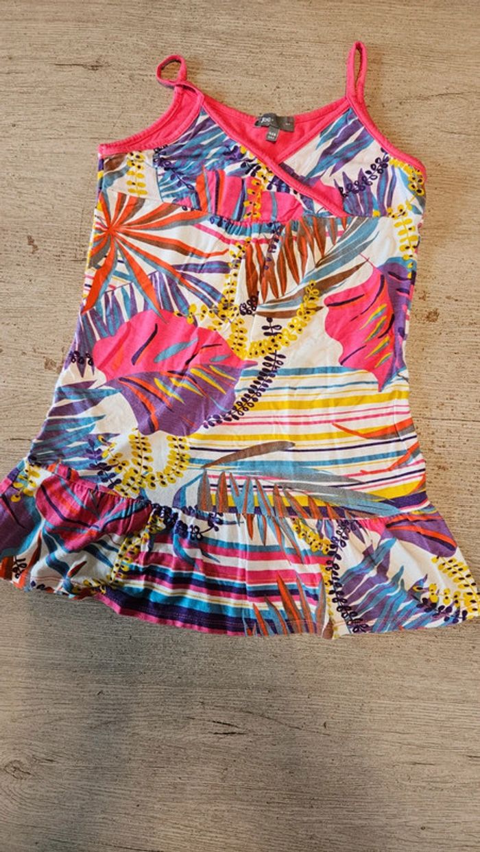 Tunique/robe courte à bretelles, colorée, JBC, 11/12 ans, nickel - photo numéro 3