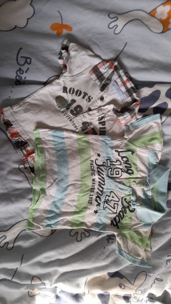 2 polos manches courtes