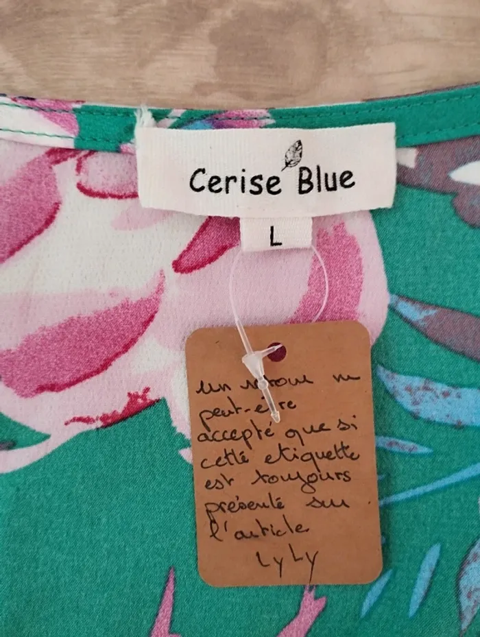 Blouse manches longues Cerise Blue taille L - photo numéro 13