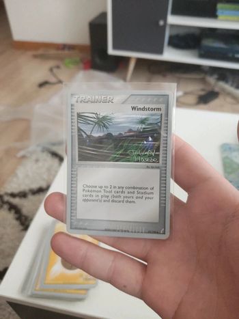 Carte Pokémon windstorm World championship 2007