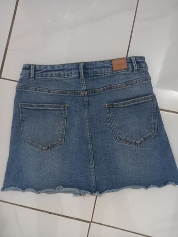 Jupe jen fille zara taille 11/12 ans couleur bleu clair en coton poches devant et arriere