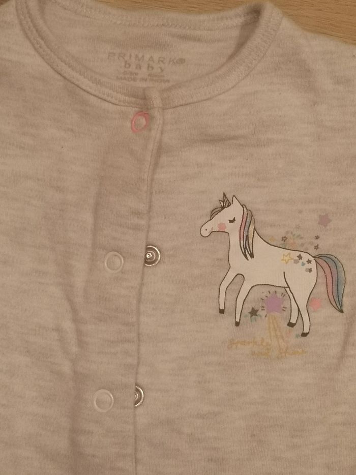 Pyjama gris licorne - photo numéro 2