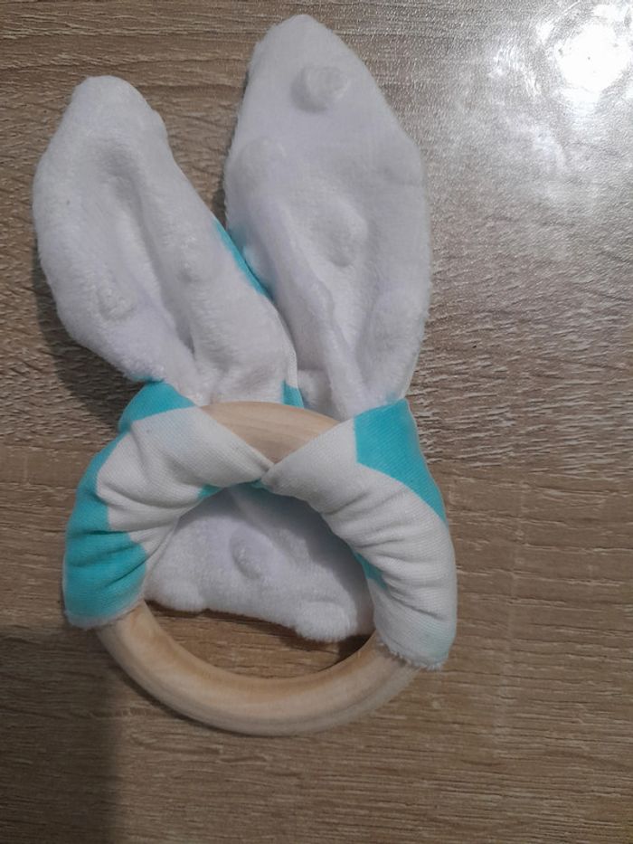 hochet bébé montessori oreille de lapin - photo numéro 2