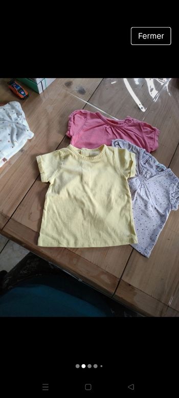 Lot 3 t-shirt 6m