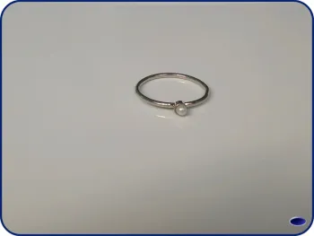 Bague argentée en acier inoxydable