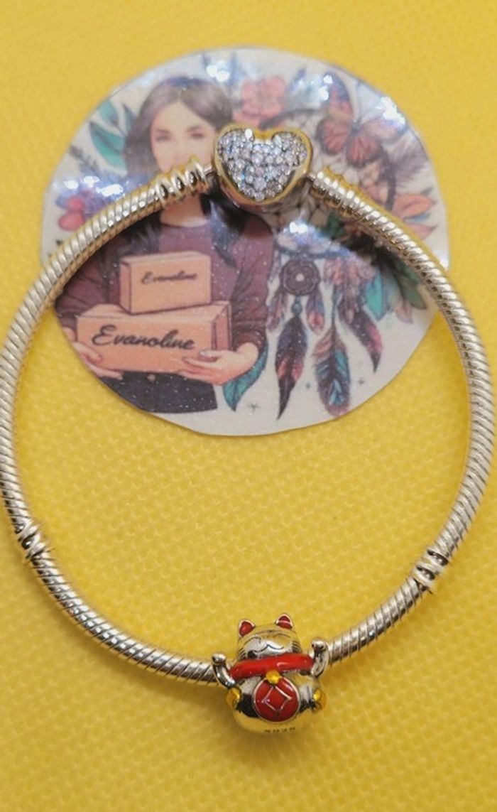 Charm bijou chat maneki - photo numéro 3