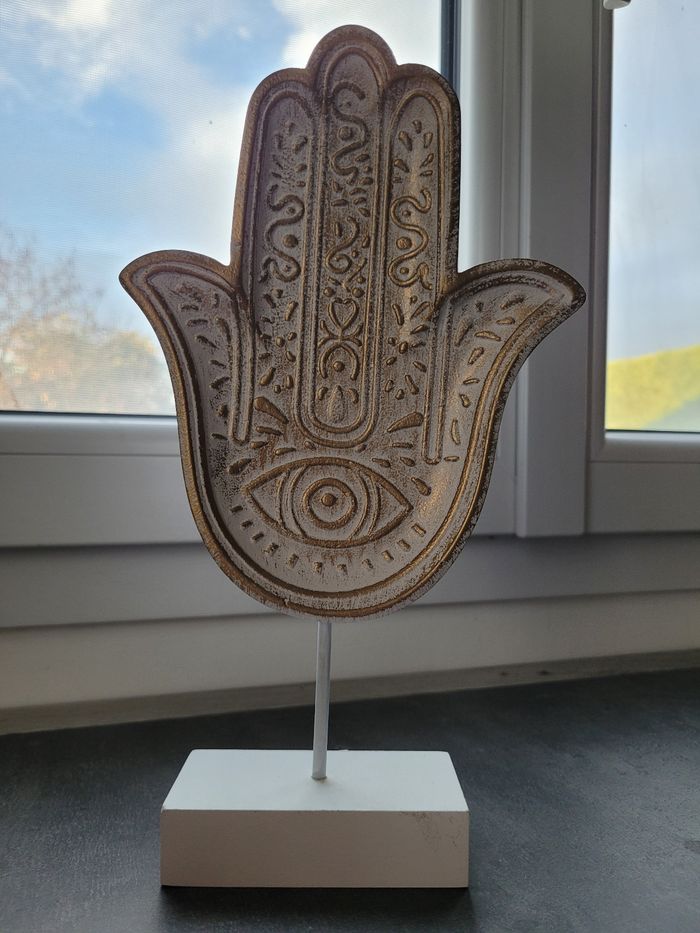 Main de Fatma décorative sur socle - photo numéro 2