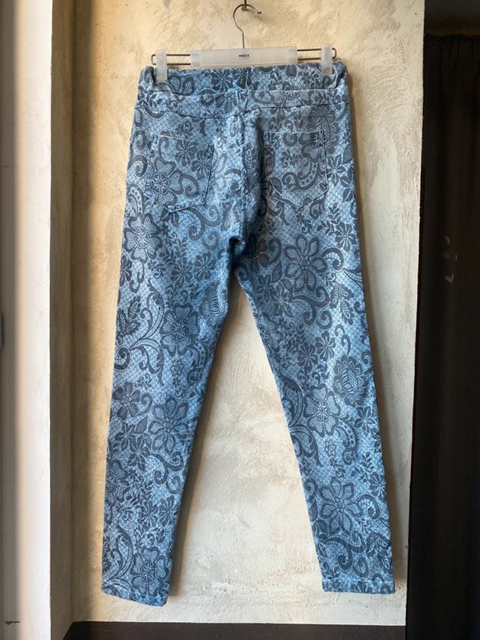 Pantalon à motifs bleu 40/42 - photo numéro 3