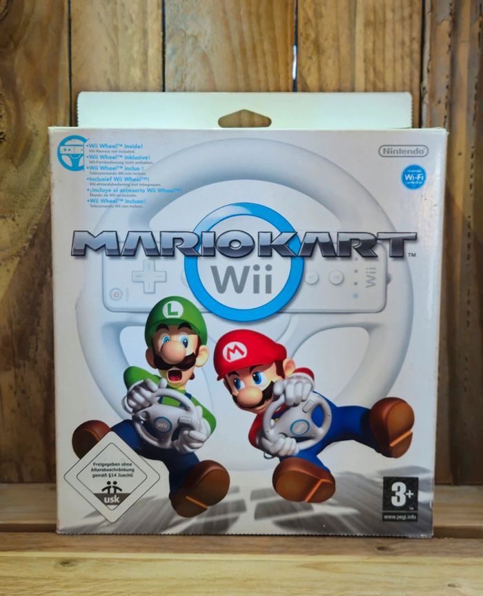 Nintendo Wii # Coffret Mario Kart jeu + Volant #