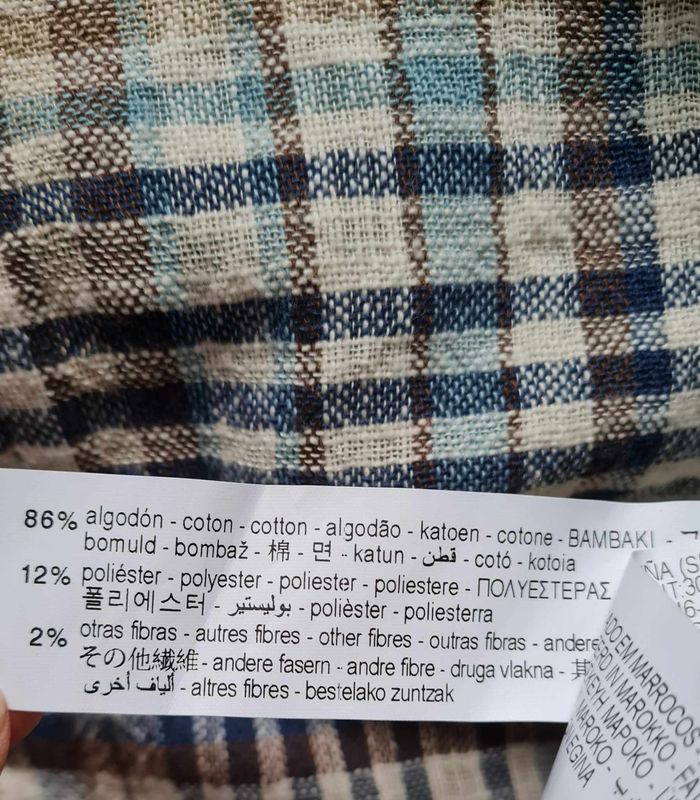 chemise à carreaux Zara femme taille L / 40 - photo numéro 2