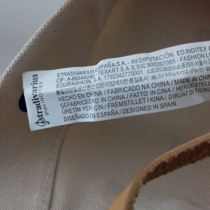 Tote écru pois noirs  - Stradivarius - 50X40cm- Neuf - photo numéro 7