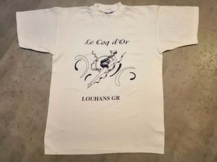 T-shirt blanc Louhans GR Taille S/150-12 ans B&C