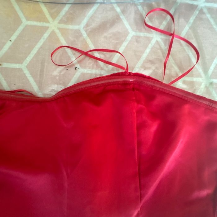 Bustier rouge velours - photo numéro 7