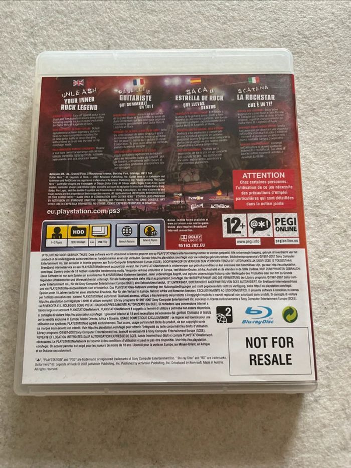 Guitar Hero III Legends of Rock Jeu PS3 Complet FR - photo numéro 3