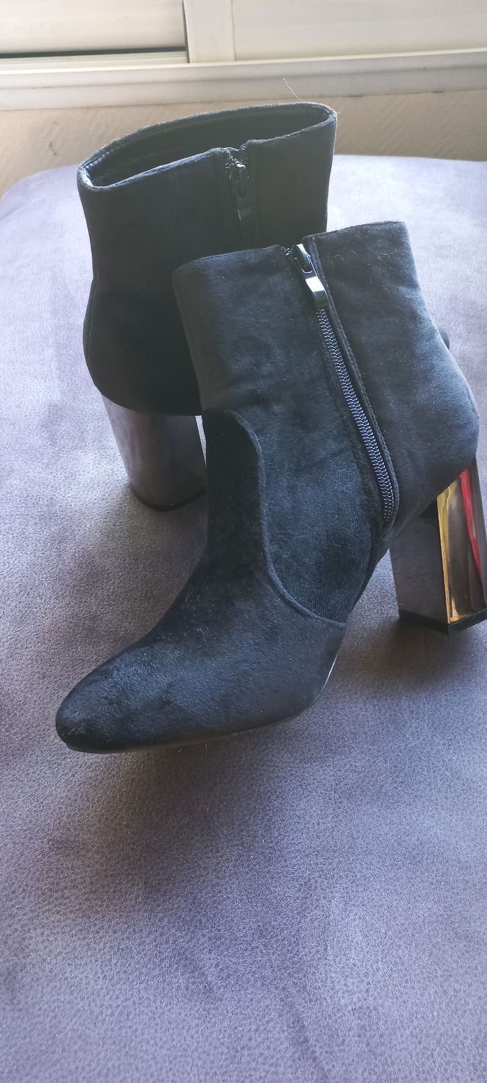 Bottines avec talons effet miroir - photo numéro 5