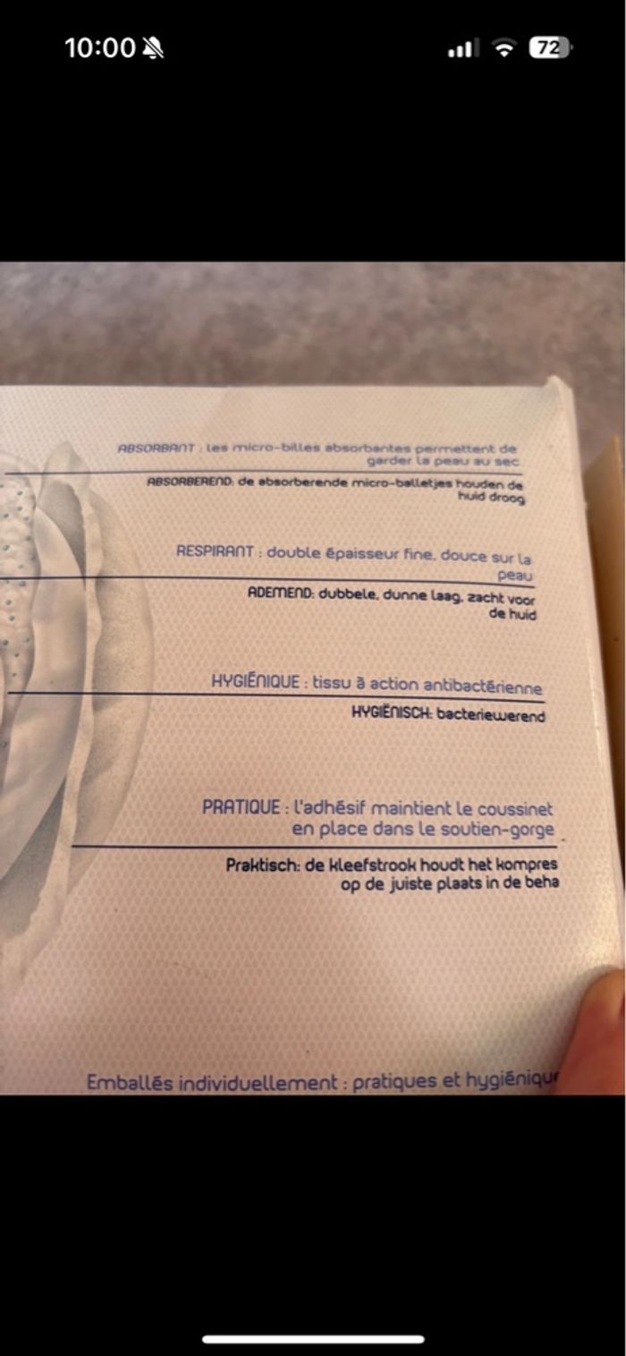 coussinets d allaitement lot de deux boîtes - photo numéro 2