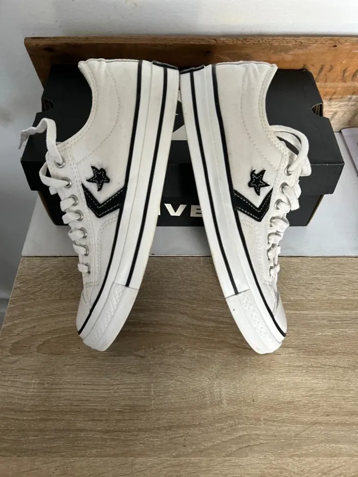 Converse 40,5 blanches - photo numéro 4