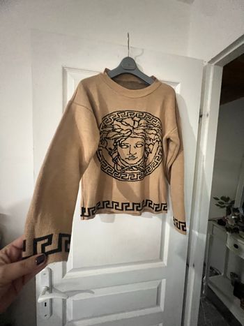 Très beau petit pull marron et noir  Boutique Indépendante
