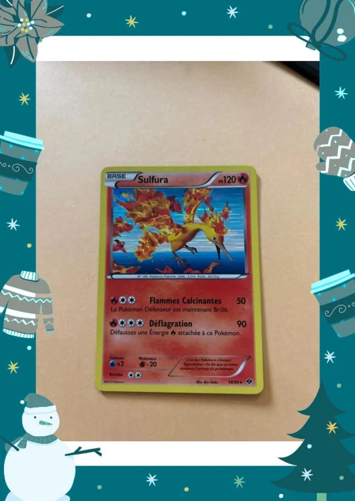 Carte Pokémon sulfura holo 14/99 destinée futures