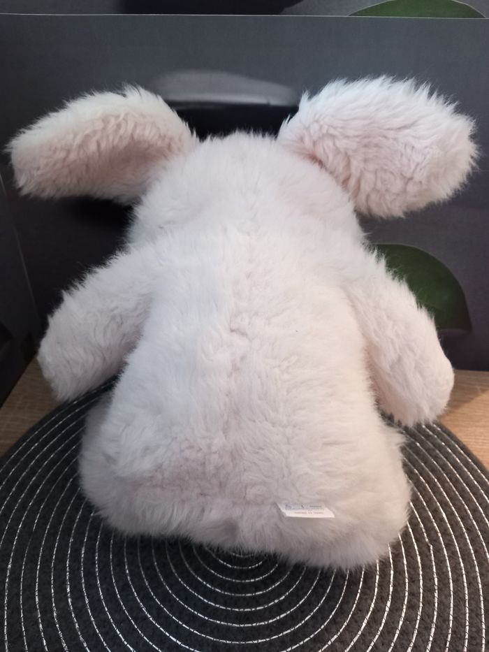 Peluche lapin boulgom rose vintage 43cm avec ses oreilles o - photo numéro 4