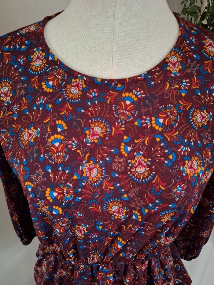 Blouse motif florale T38 - photo numéro 2