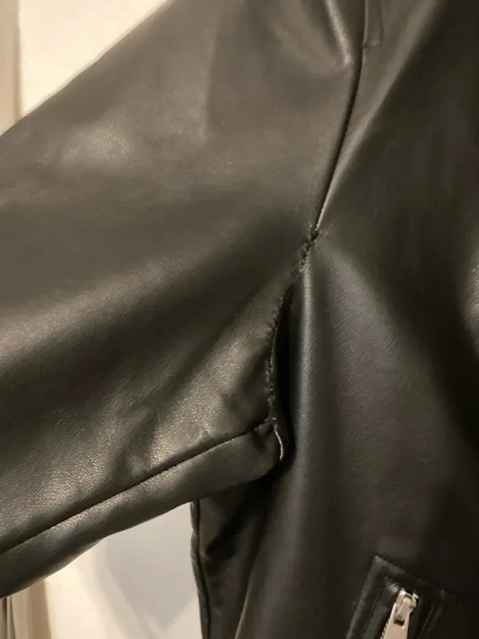 superbe veste en simili cuir perfecto CLOCKhouse 52 neuf - photo numéro 10