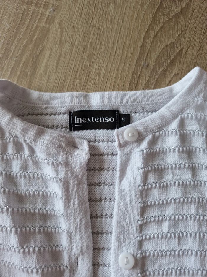 Boléro blanc pailletté 6 ans - photo numéro 2