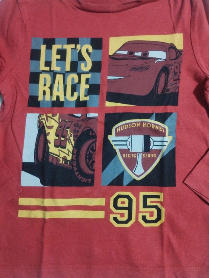 T-shirt manches longues 4 ans cars - photo numéro 2