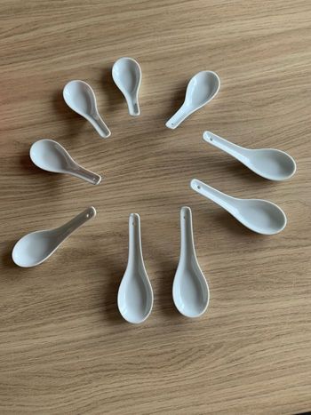 Neuf cuillères aperitives