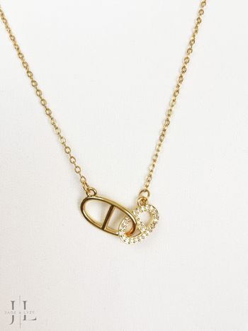 Collier doré en acier inoxydable 