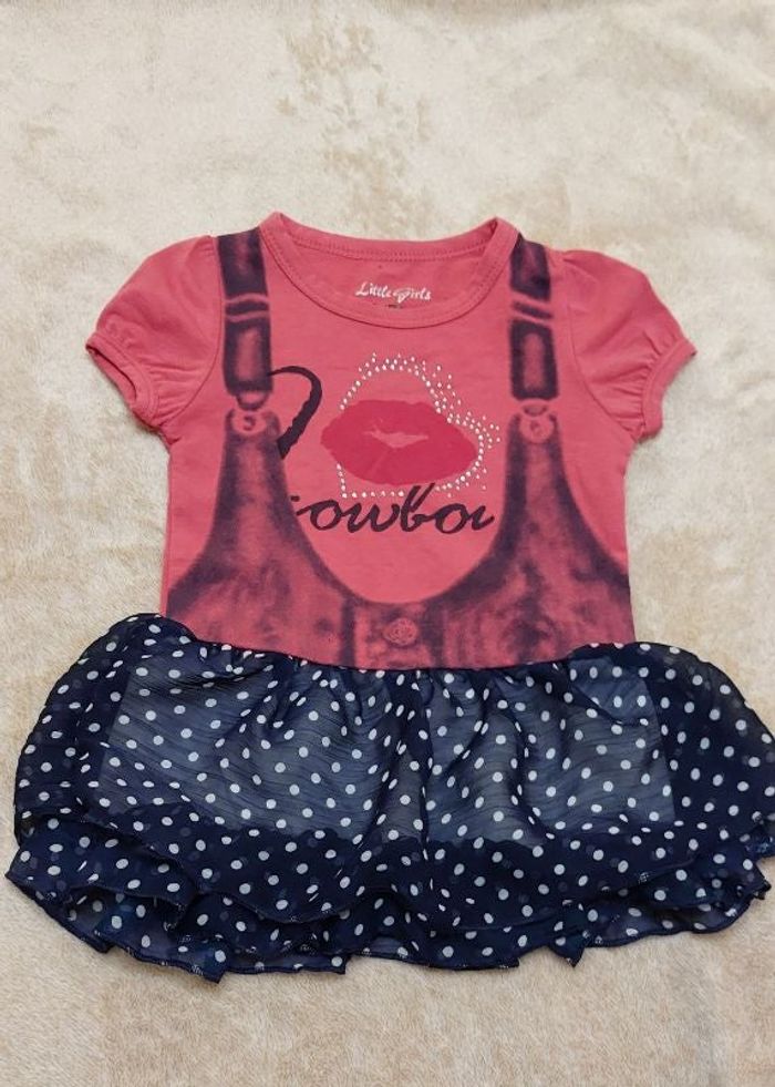 Robe fantaisie sans manches bébé fille 12 mois