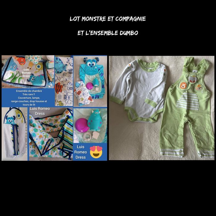 Lot Disney chambre enfant + ensemble Dumbo